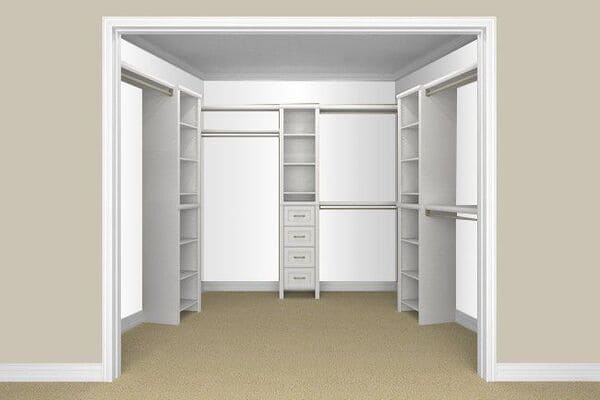 Custom closet shelves